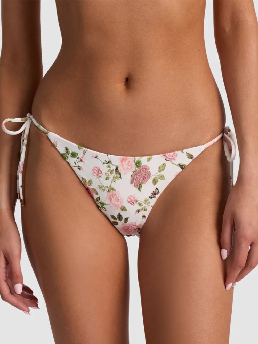 PQ Swim English Rose Tie Side Bottom